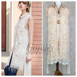 Ryu Long Lace Duster Tunic